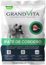 Alimento Húmedo para perro Grand Vita Paté Cordero - 100 g